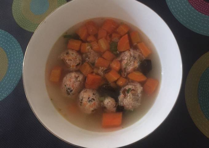 Resep: Kuah bola ayam soun sayur Bunda Pasti Bisa