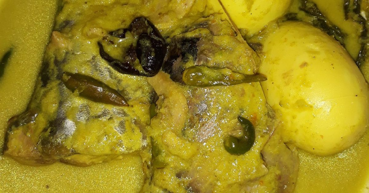 GULAI IKAN TONGKOL (Gulai pangek masakan padang)