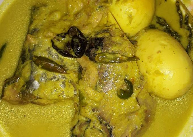 Bagaimana mengolah GULAI IKAN TONGKOL (Gulai pangek masakan padang), Lezat Sekali