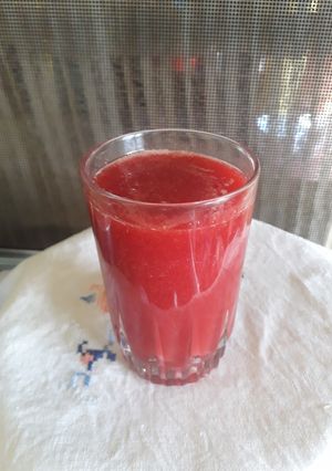 A picture of Mango-Beetroot Juice#authormarathon#4wkschallenge#charityrecipe#.