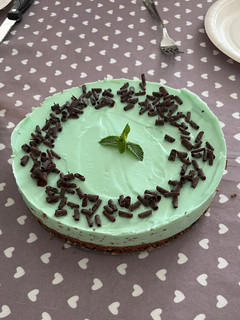 Foto di Cheesecake menta e cioccolato