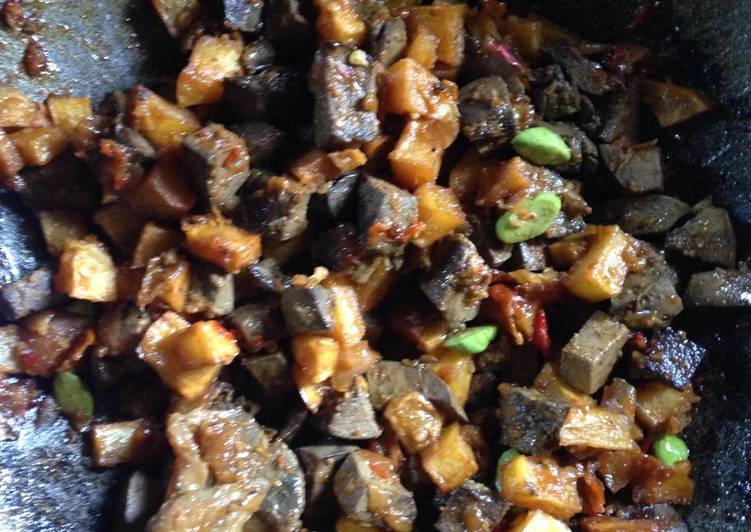 Resep Sambal goreng pete hati kambing yang Enak