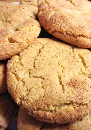 A picture of No butter Snickerdoodles.