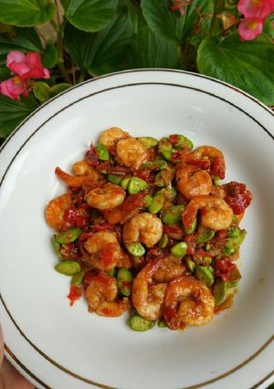 Foto resep Tumis udang pete simple