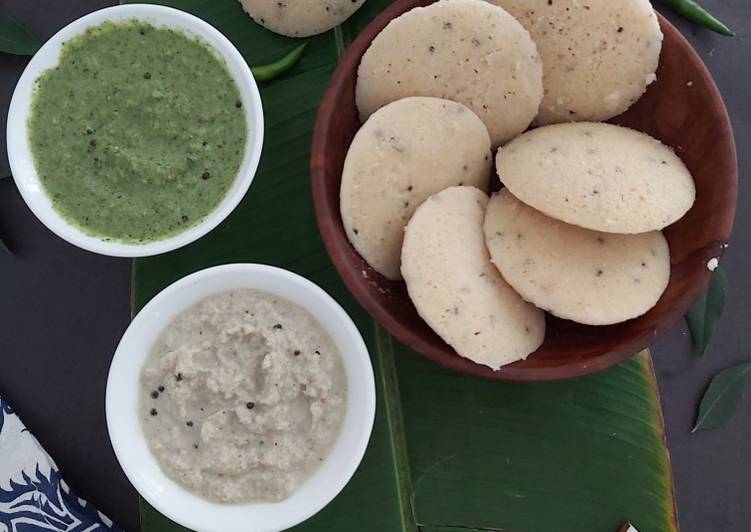 Recipe of Award-winning Quinoa Idli ♡ 2 Types Coconut Chutney