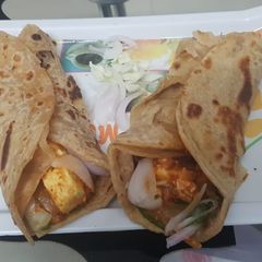 A picture of Paneer kathi roll.
