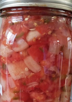A picture of Pressure Cooked / Canned salsa.