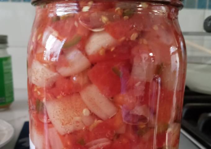 Pressure Cooked Canned salsa Recipe by L S Cookpad