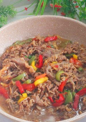 Foto resep Beef Slice Tumis Paprika