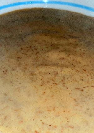 Una foto de Crema de lentejas