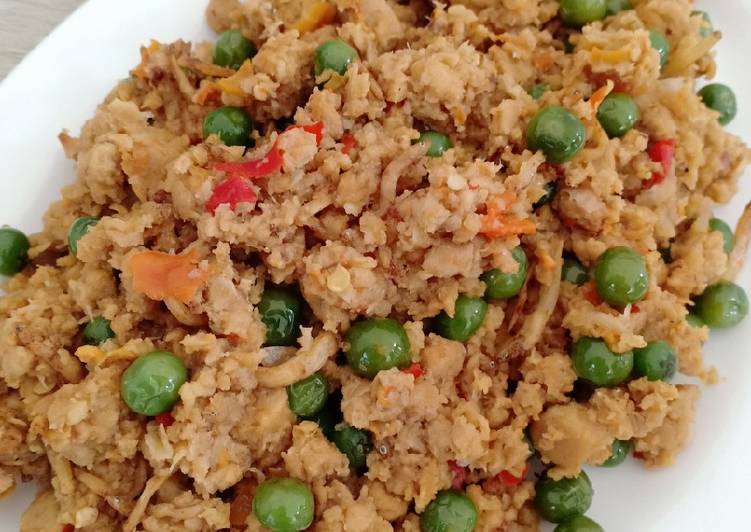 Tumis Oncom Leunca (versi basah)