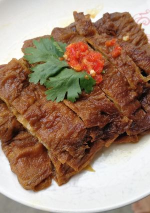 รูปของ 素烧鹅ห่านน้ำแดง(เจ) "เฮงเฮงเฮง"