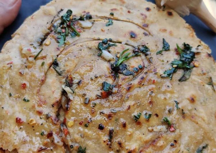 Recipe of Any-night-of-the-week Wheat flour Lacha paratha