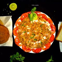 A picture of Paneer bhurji with homemade paneer.