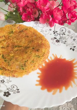 A picture of Oats Palak Pancake.