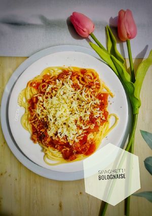 Foto resep Spaghetti Bolognaise (dg saus instan)