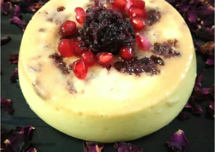 Gulkand pudding