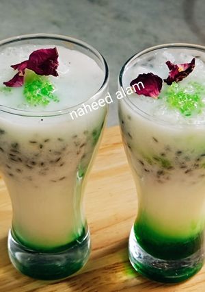 A picture of Badam Pisin Milk Shake.