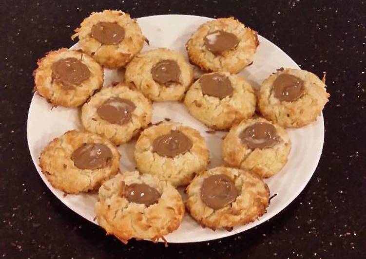 Recipe of Quick Coconut Cream Thumbprint Shortbread Cookies