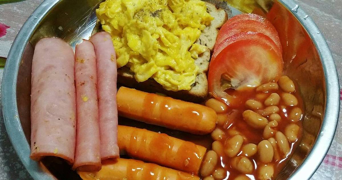 American Breakfast Recipe by ries - Cookpad