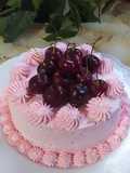 Torta Chiffon con Crema y Cerezas o Cherry Pie