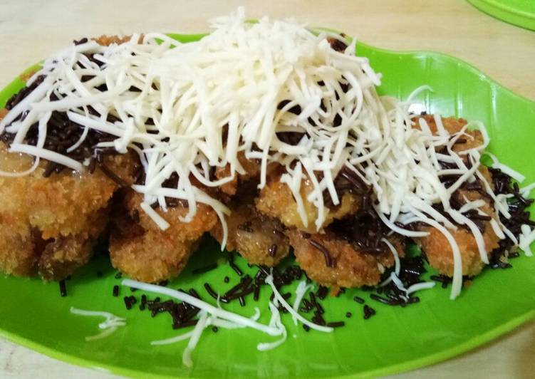 Pisang Crispy Coklat Keju