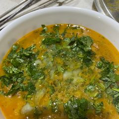 Matar mushroom curry A picture of Matar mushroom curry.