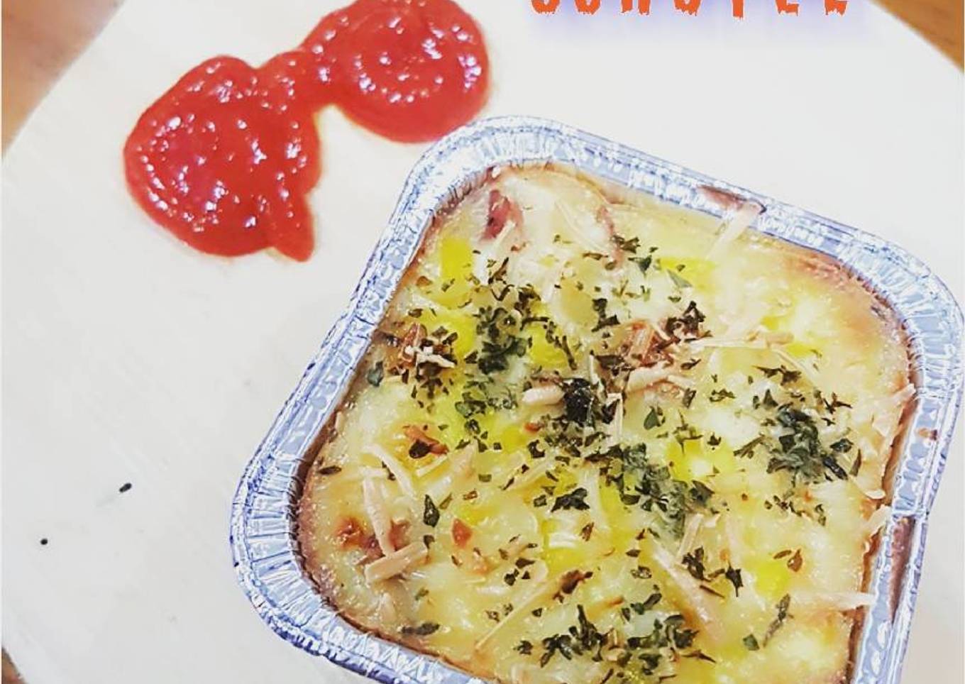 Cheesy corn & ham schotel