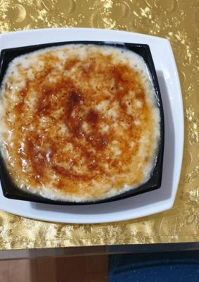 Una foto de Arroz con leche al marsala