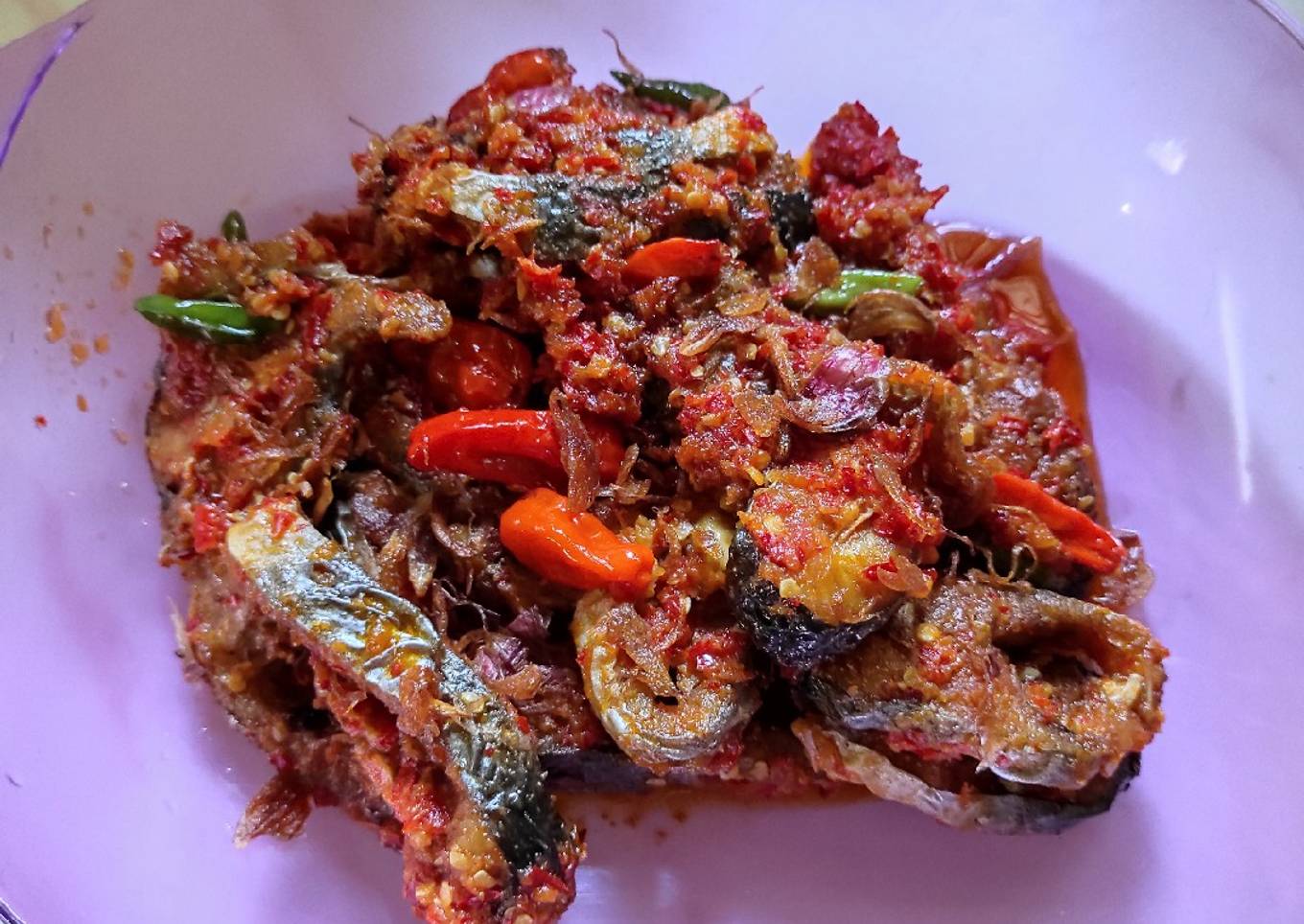 Balado ikan patin