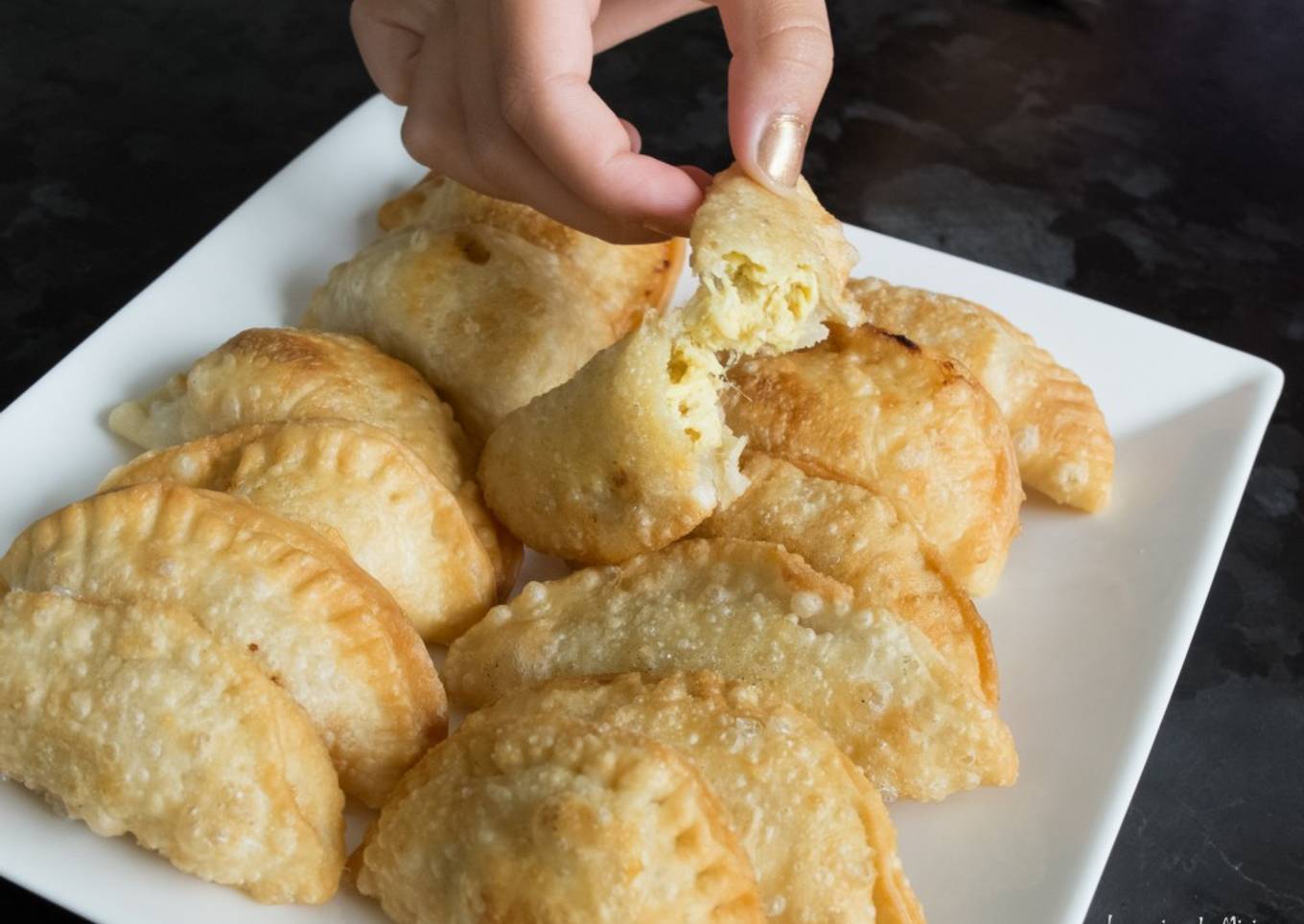 Empanadillas de pollo al curry