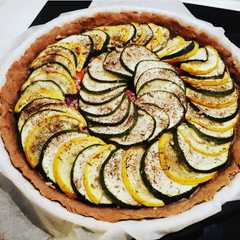 Une photo de Tarte courgette et moutarde