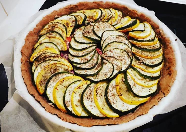 La Délicieuse Recette du Tarte courgette et moutarde