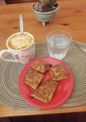 Una foto de Fainá nutritivo de harina de garbanzos y zapallito