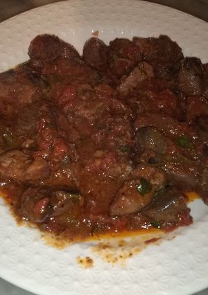 صورة لوصفة كبد الدجاج بالشرمولة