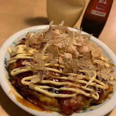 Okonomiyaki A picture of Okonomiyaki.