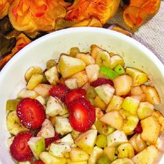 Seasonal Mixed fruit chaat 🍓🥝🍋🍈🍇🍌🍎🍊🫒 A picture of Seasonal Mixed fruit chaat 🍓🥝🍋🍈🍇🍌🍎🍊🫒.