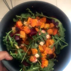 A picture of Fun Roasted Butternut & Beetroot Salad.