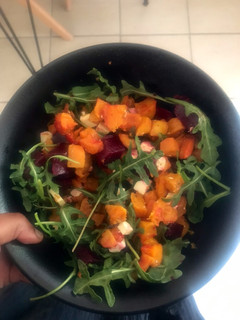 A picture of Fun Roasted Butternut & Beetroot Salad.