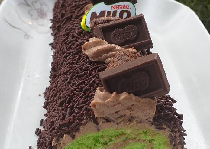 Resep Ice Milo Cake Oleh Vifya Kitchen Cookpad