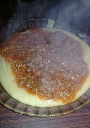Una foto de Mi polenta para el frío👌💪😉