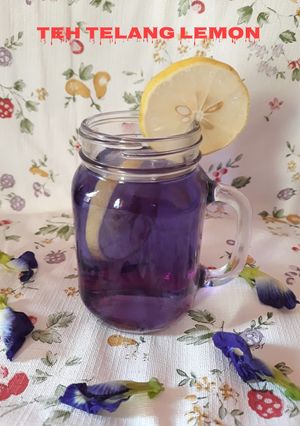 Foto resep Teh telang lemon