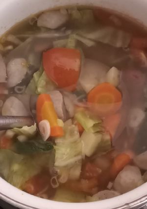 Foto resep Sup ayam bakso