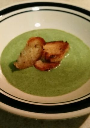 Una foto de Crema de espinacas