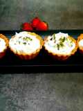 Fruits cream eggless tart