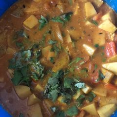 A picture of Guava sabji.