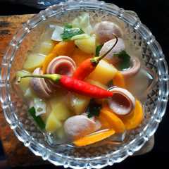 A picture of Sop sosis simple.