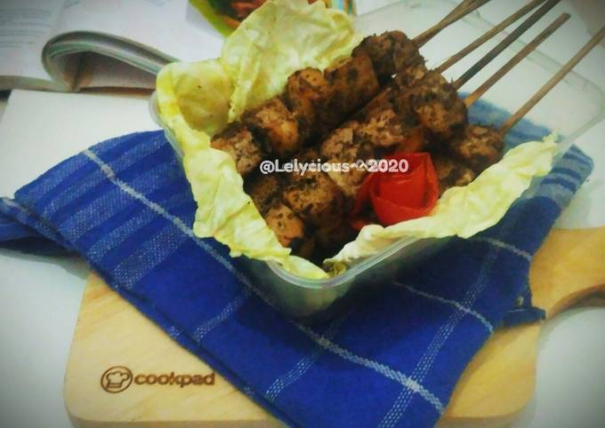 Anti Ribet, Membuat Sate Tahu Bumbu Kelapa Istimewa