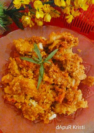 Foto resep Ayam geprek sambal kacang ala kristi