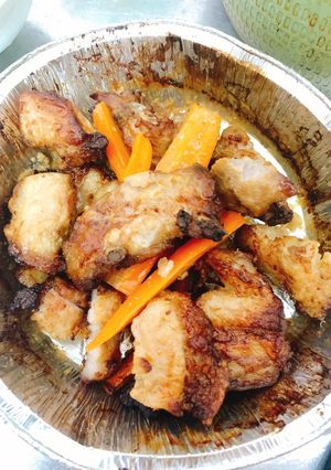 Hình của món Ba chỉ nướng chao.